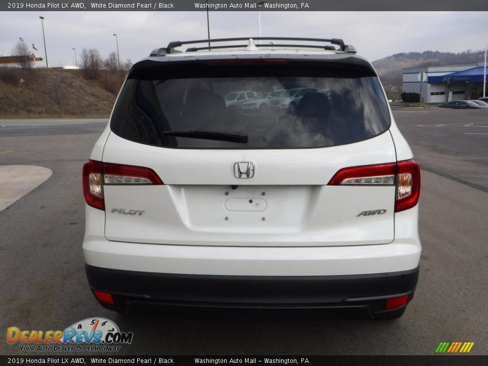 2019 Honda Pilot LX AWD White Diamond Pearl / Black Photo #8