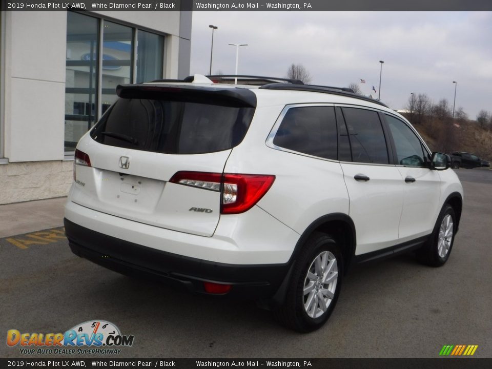 2019 Honda Pilot LX AWD White Diamond Pearl / Black Photo #9