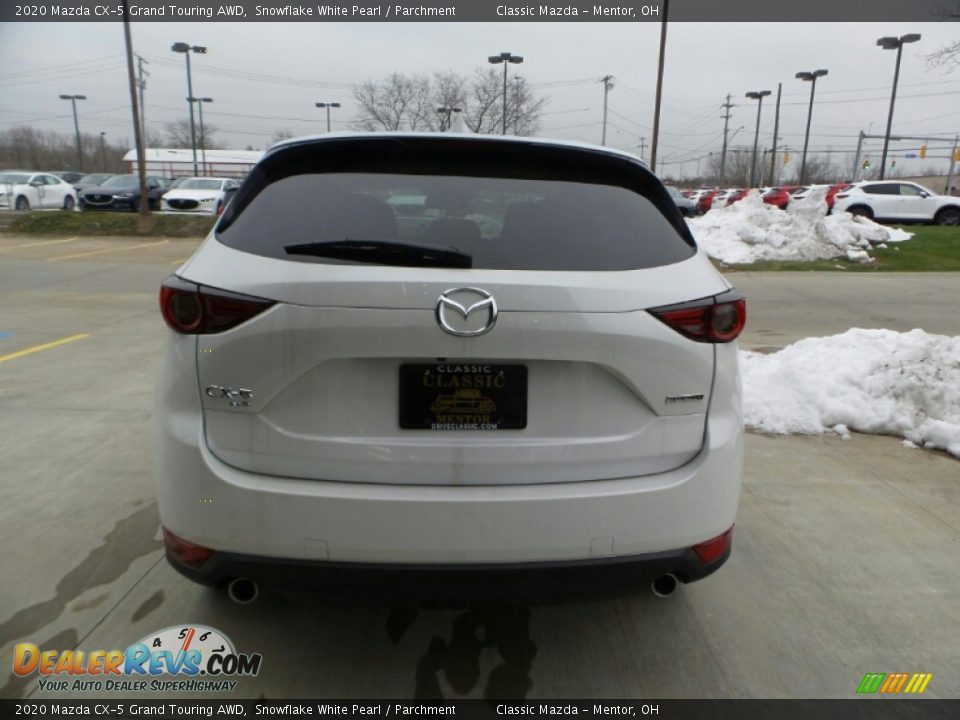 2020 Mazda CX-5 Grand Touring AWD Snowflake White Pearl / Parchment Photo #2