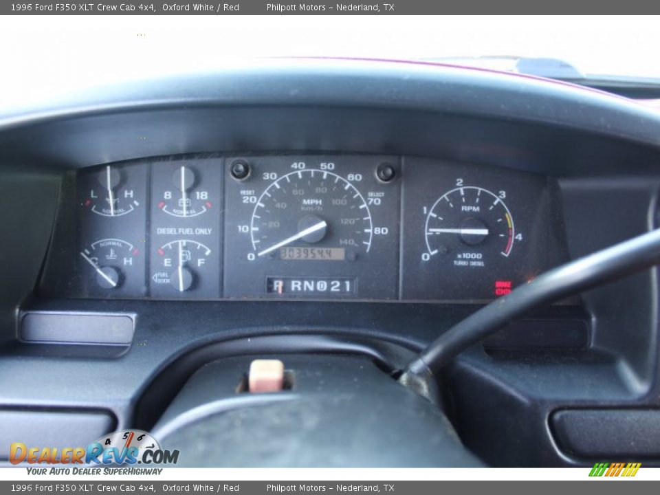 1996 Ford F350 XLT Crew Cab 4x4 Gauges Photo #14