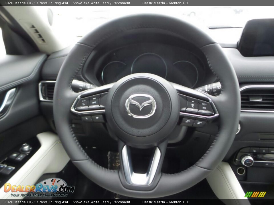 2020 Mazda CX-5 Grand Touring AWD Snowflake White Pearl / Parchment Photo #5