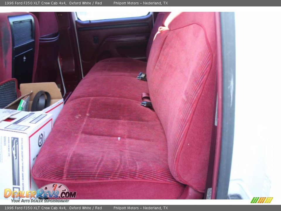 Rear Seat of 1996 Ford F350 XLT Crew Cab 4x4 Photo #17