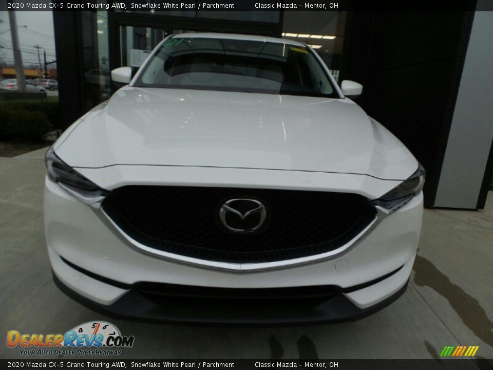 2020 Mazda CX-5 Grand Touring AWD Snowflake White Pearl / Parchment Photo #8