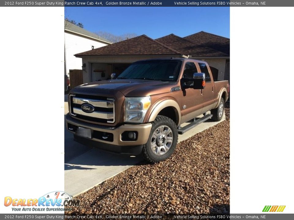 2012 Ford F250 Super Duty King Ranch Crew Cab 4x4 Golden Bronze Metallic / Adobe Photo #1