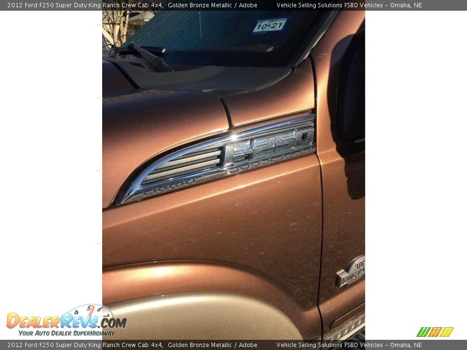 2012 Ford F250 Super Duty King Ranch Crew Cab 4x4 Golden Bronze Metallic / Adobe Photo #2