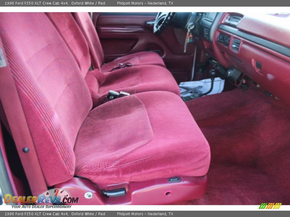 Front Seat of 1996 Ford F350 XLT Crew Cab 4x4 Photo #22