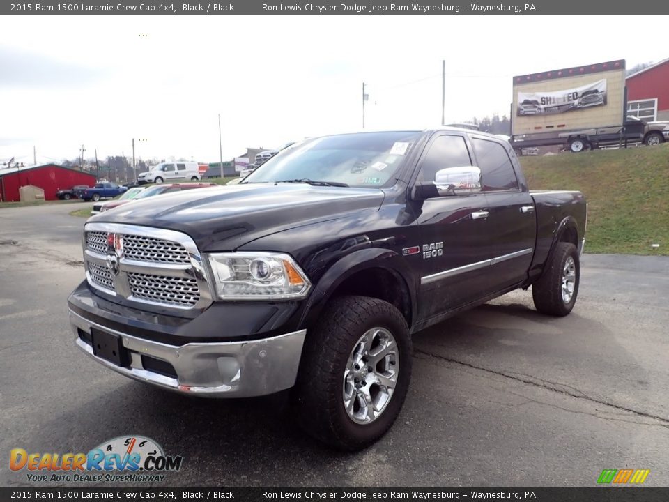 2015 Ram 1500 Laramie Crew Cab 4x4 Black / Black Photo #1