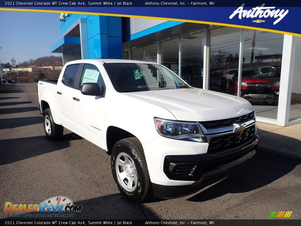 2021 Chevrolet Colorado WT Crew Cab 4x4 Summit White / Jet Black Photo #1