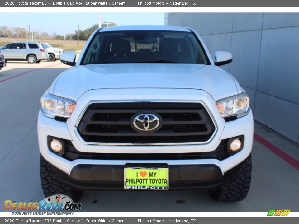 2020 Toyota Tacoma SR5 Double Cab 4x4 Super White / Cement Photo #3