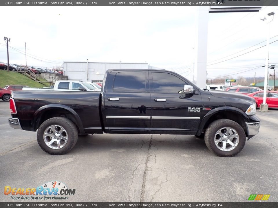 Black 2015 Ram 1500 Laramie Crew Cab 4x4 Photo #7