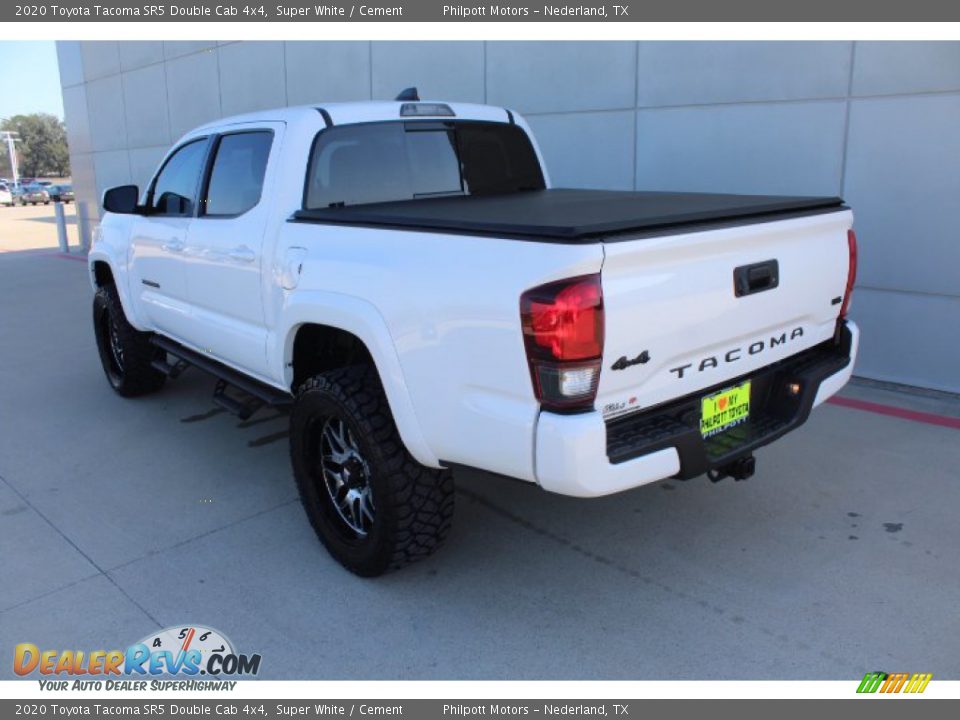 2020 Toyota Tacoma SR5 Double Cab 4x4 Super White / Cement Photo #6