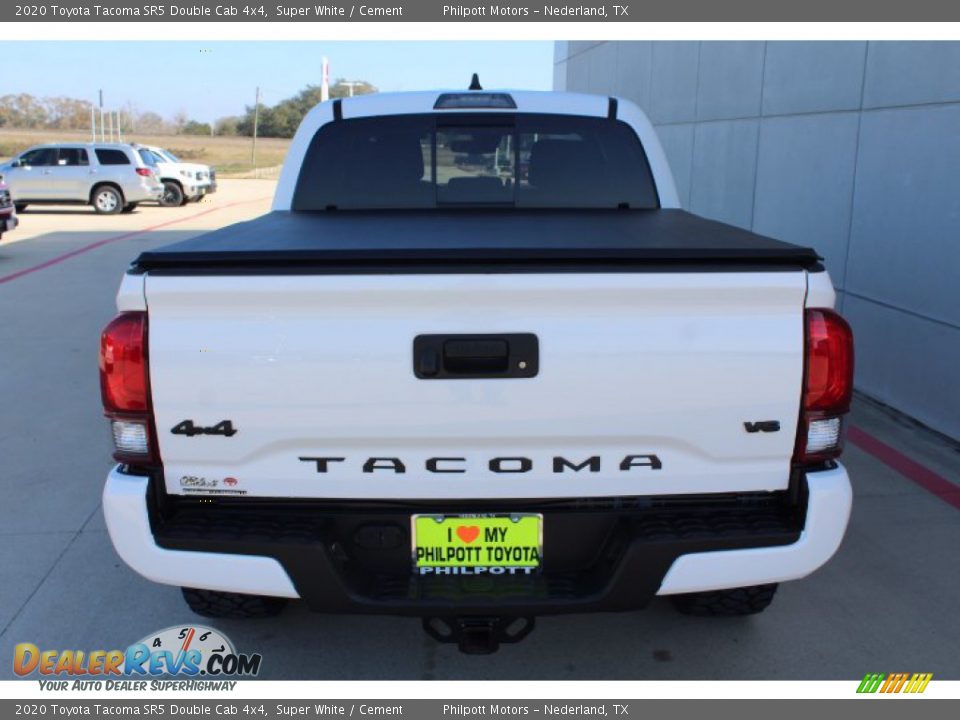 2020 Toyota Tacoma SR5 Double Cab 4x4 Super White / Cement Photo #7