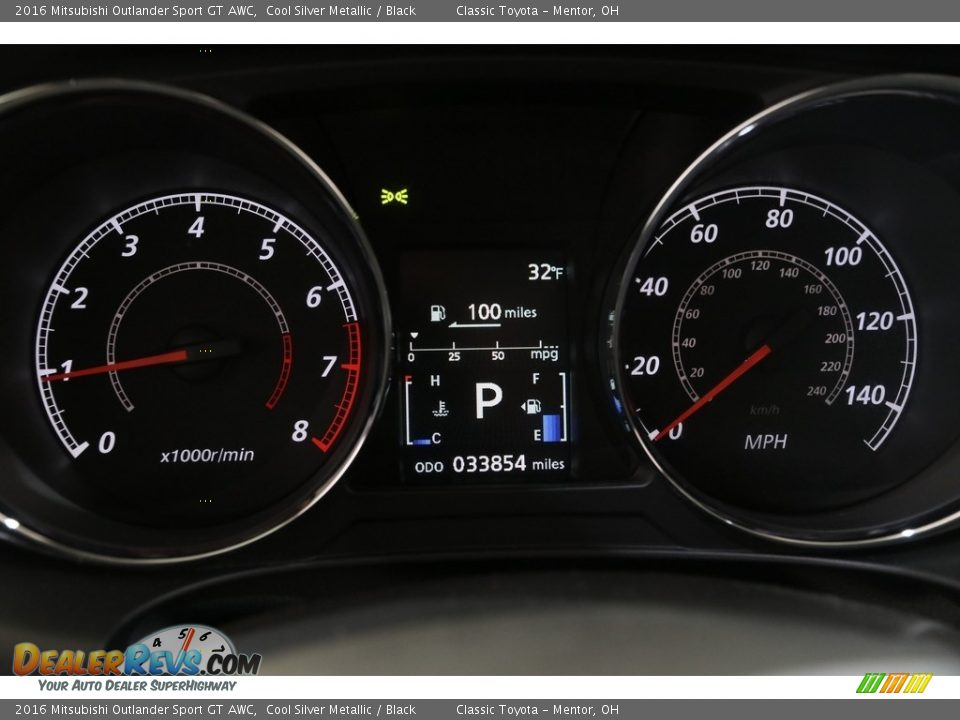 2016 Mitsubishi Outlander Sport GT AWC Gauges Photo #8