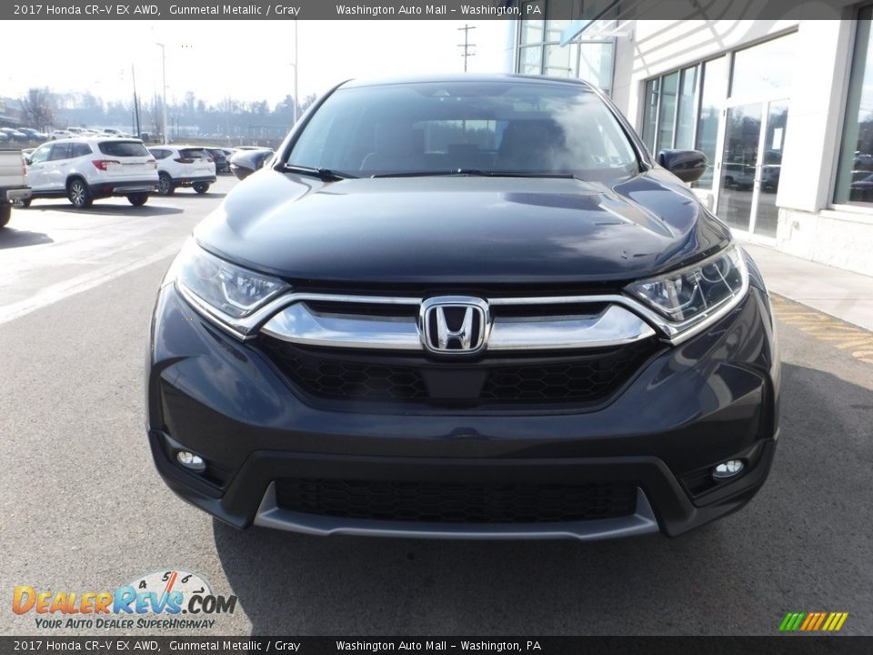 2017 Honda CR-V EX AWD Gunmetal Metallic / Gray Photo #5