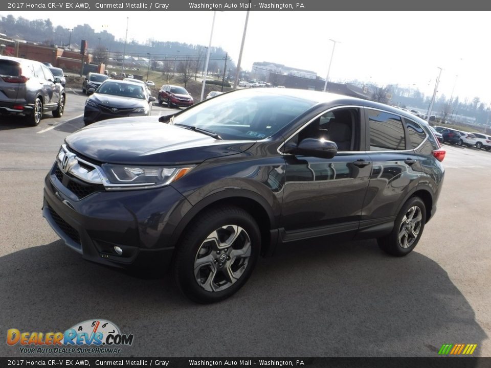 2017 Honda CR-V EX AWD Gunmetal Metallic / Gray Photo #6