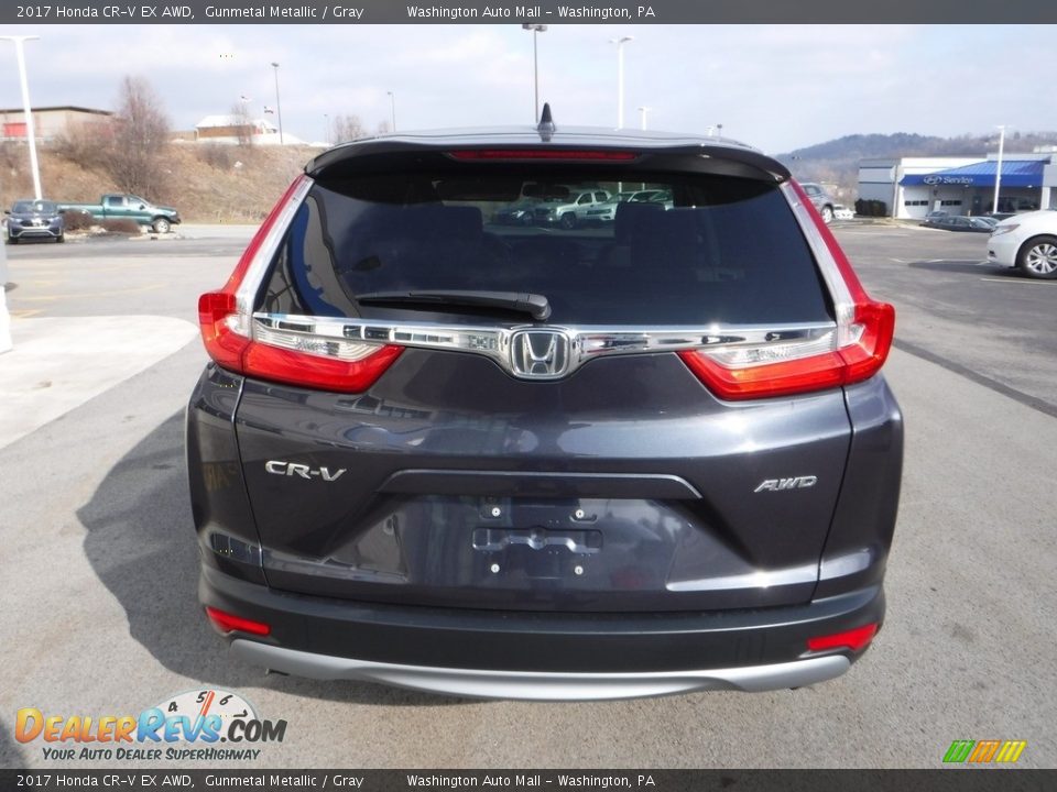 2017 Honda CR-V EX AWD Gunmetal Metallic / Gray Photo #8