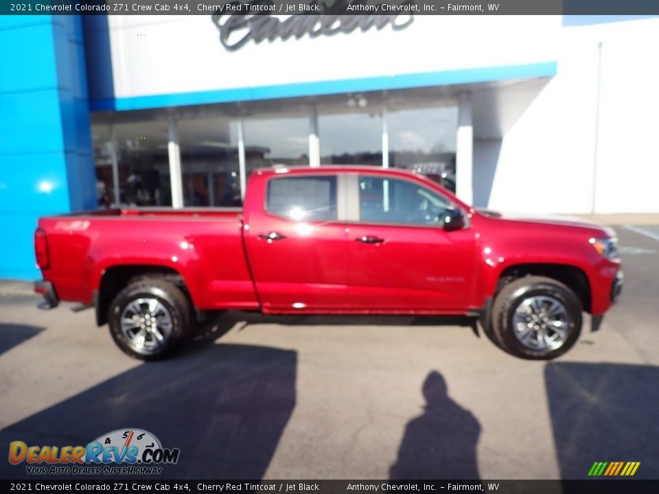 2021 Chevrolet Colorado Z71 Crew Cab 4x4 Cherry Red Tintcoat / Jet Black Photo #3