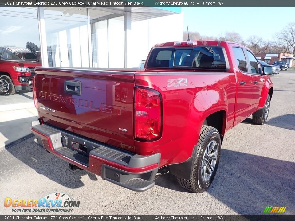 2021 Chevrolet Colorado Z71 Crew Cab 4x4 Cherry Red Tintcoat / Jet Black Photo #4