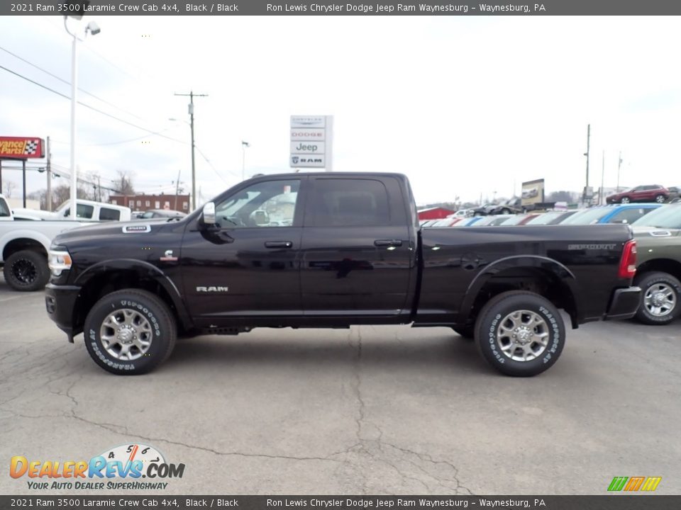 2021 Ram 3500 Laramie Crew Cab 4x4 Black / Black Photo #3