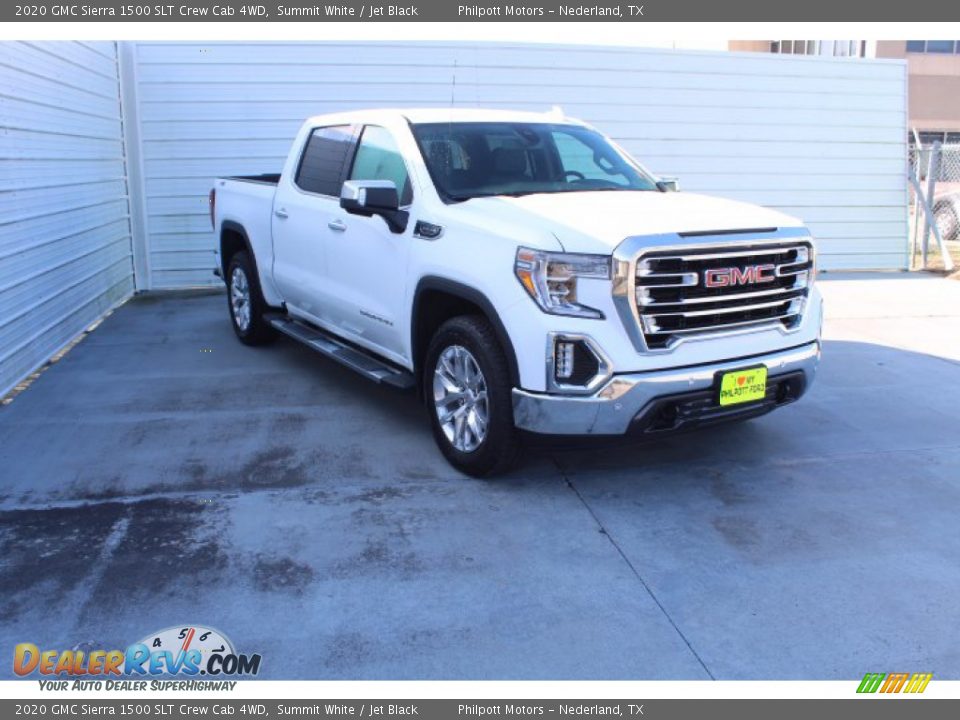 2020 GMC Sierra 1500 SLT Crew Cab 4WD Summit White / Jet Black Photo #2