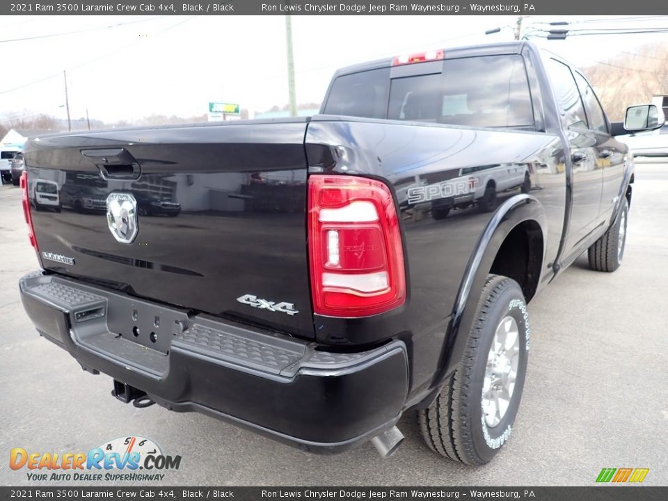 2021 Ram 3500 Laramie Crew Cab 4x4 Black / Black Photo #6