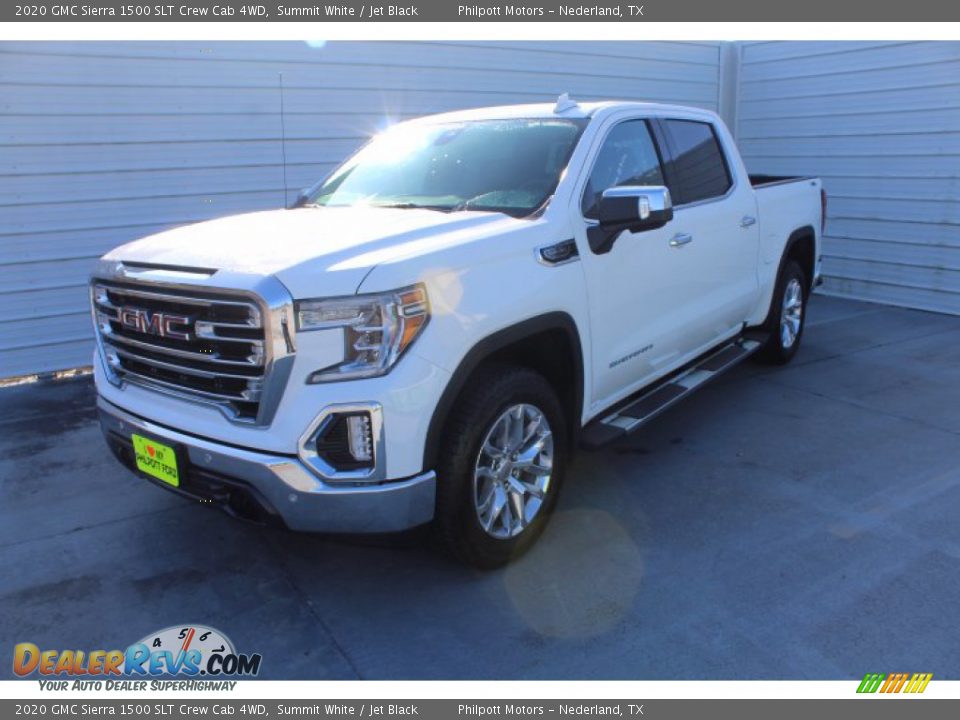 2020 GMC Sierra 1500 SLT Crew Cab 4WD Summit White / Jet Black Photo #4