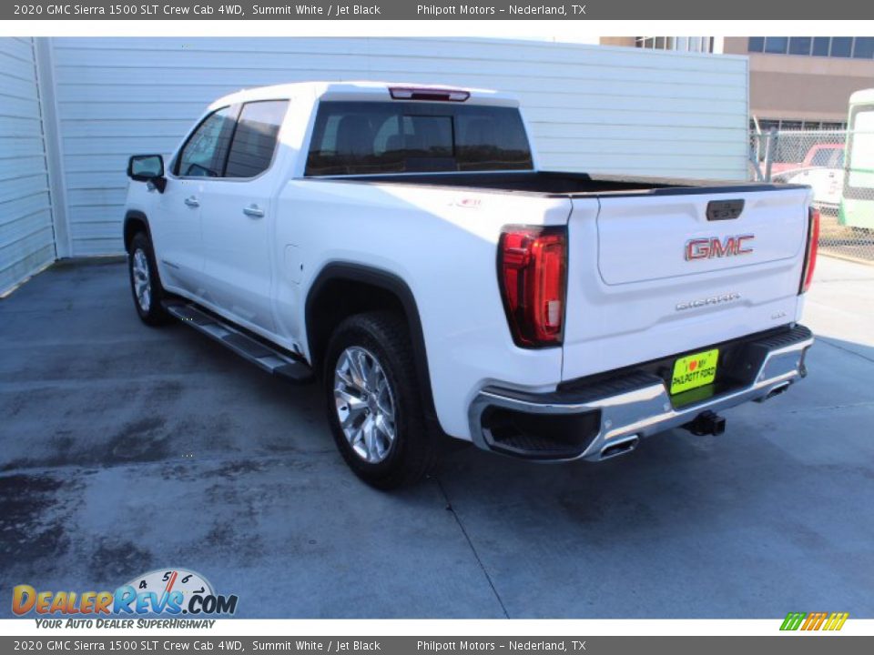 2020 GMC Sierra 1500 SLT Crew Cab 4WD Summit White / Jet Black Photo #7