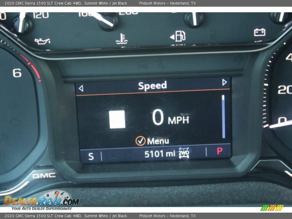 2020 GMC Sierra 1500 SLT Crew Cab 4WD Summit White / Jet Black Photo #16