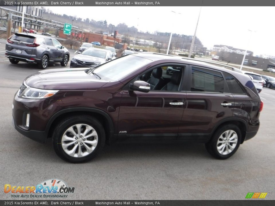 2015 Kia Sorento EX AWD Dark Cherry / Black Photo #6