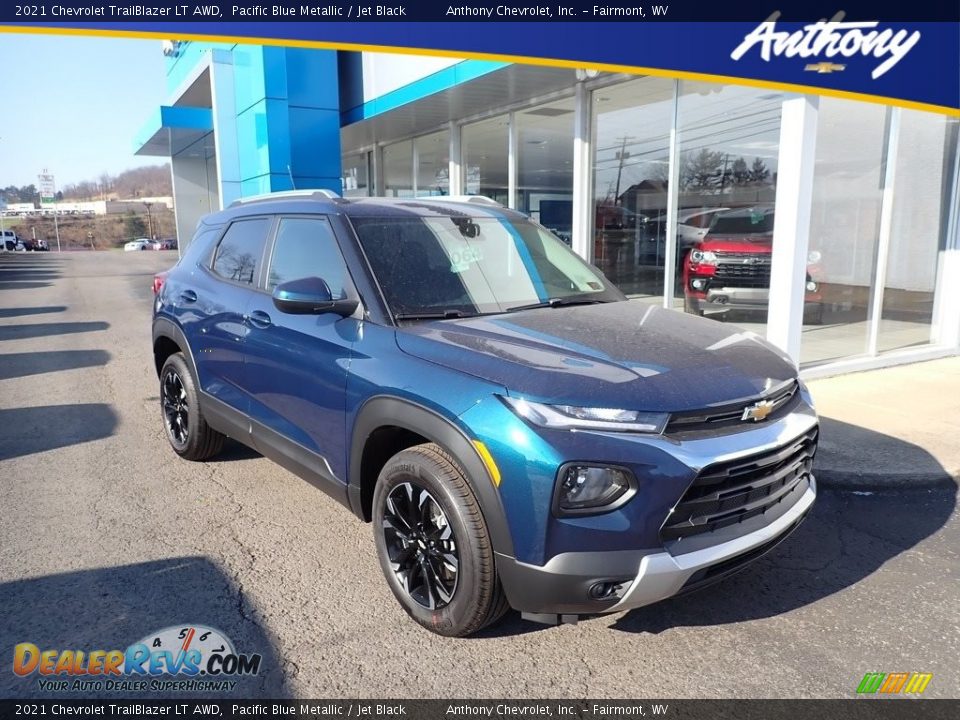 2021 Chevrolet TrailBlazer LT AWD Pacific Blue Metallic / Jet Black Photo #1