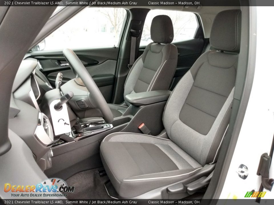 Jet Black/Medium Ash Gray Interior - 2021 Chevrolet Trailblazer LS AWD Photo #2