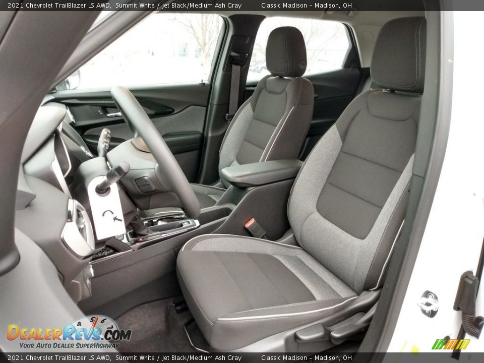 Jet Black/Medium Ash Gray Interior - 2021 Chevrolet TrailBlazer LS AWD Photo #2
