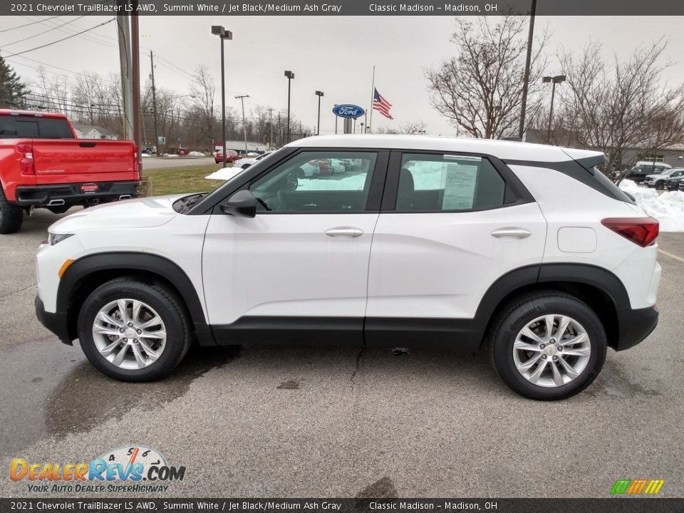 Summit White 2021 Chevrolet TrailBlazer LS AWD Photo #5