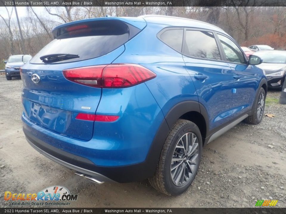 2021 Hyundai Tucson SEL AWD Aqua Blue / Black Photo #3