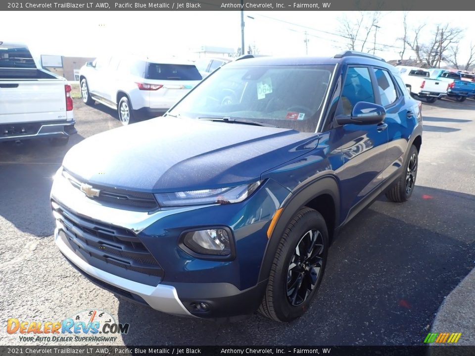 2021 Chevrolet TrailBlazer LT AWD Pacific Blue Metallic / Jet Black Photo #7
