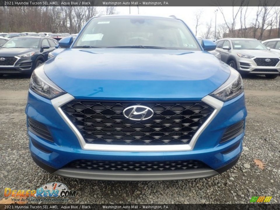 2021 Hyundai Tucson SEL AWD Aqua Blue / Black Photo #7