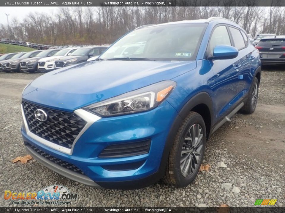 2021 Hyundai Tucson SEL AWD Aqua Blue / Black Photo #8