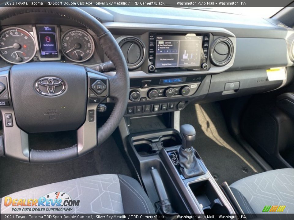 2021 Toyota Tacoma TRD Sport Double Cab 4x4 Silver Sky Metallic / TRD Cement/Black Photo #3