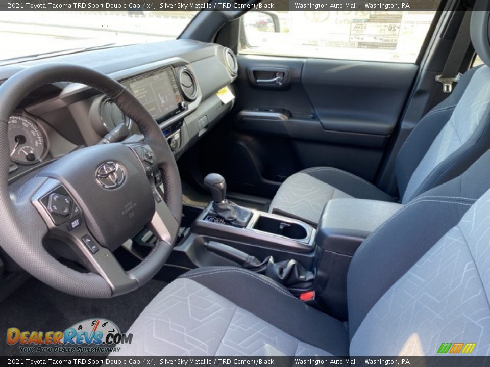 2021 Toyota Tacoma TRD Sport Double Cab 4x4 Silver Sky Metallic / TRD Cement/Black Photo #4