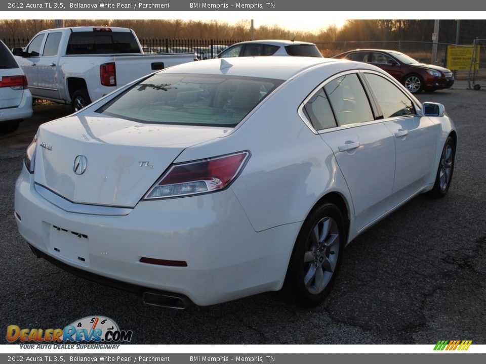 2012 Acura TL 3.5 Bellanova White Pearl / Parchment Photo #5