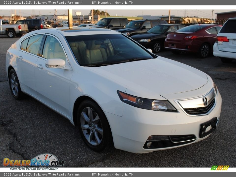 2012 Acura TL 3.5 Bellanova White Pearl / Parchment Photo #7