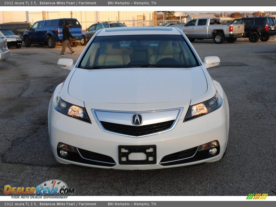 2012 Acura TL 3.5 Bellanova White Pearl / Parchment Photo #8