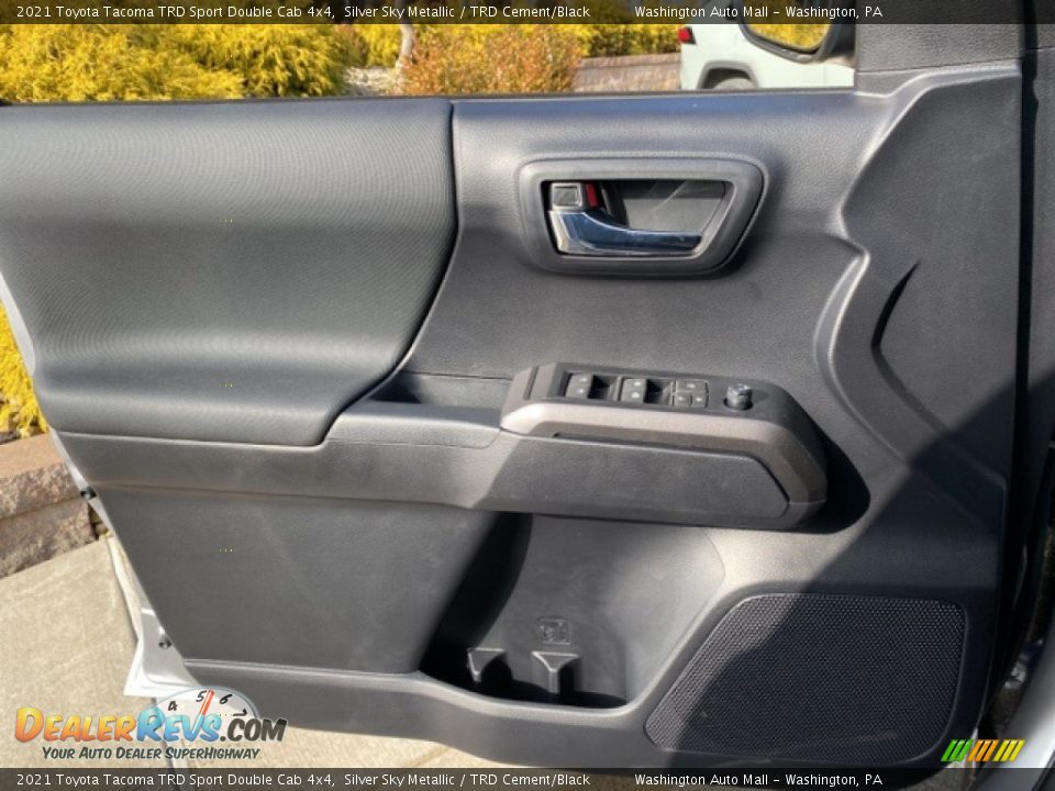 2021 Toyota Tacoma TRD Sport Double Cab 4x4 Silver Sky Metallic / TRD Cement/Black Photo #20