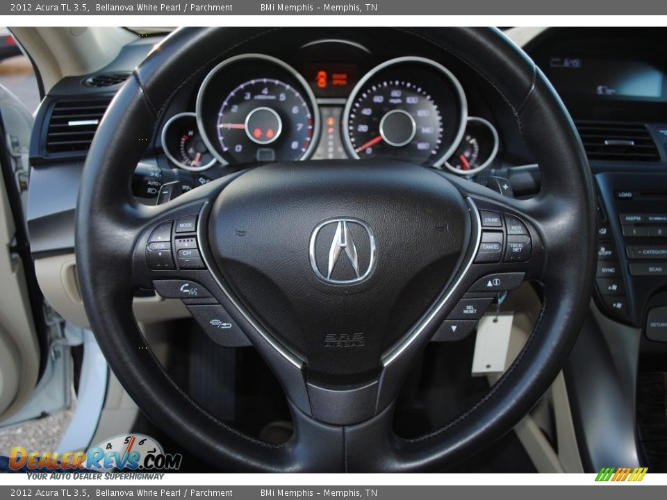 2012 Acura TL 3.5 Bellanova White Pearl / Parchment Photo #12