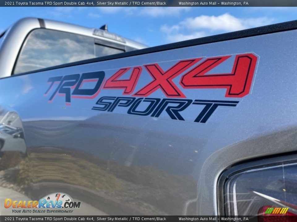 2021 Toyota Tacoma TRD Sport Double Cab 4x4 Silver Sky Metallic / TRD Cement/Black Photo #24