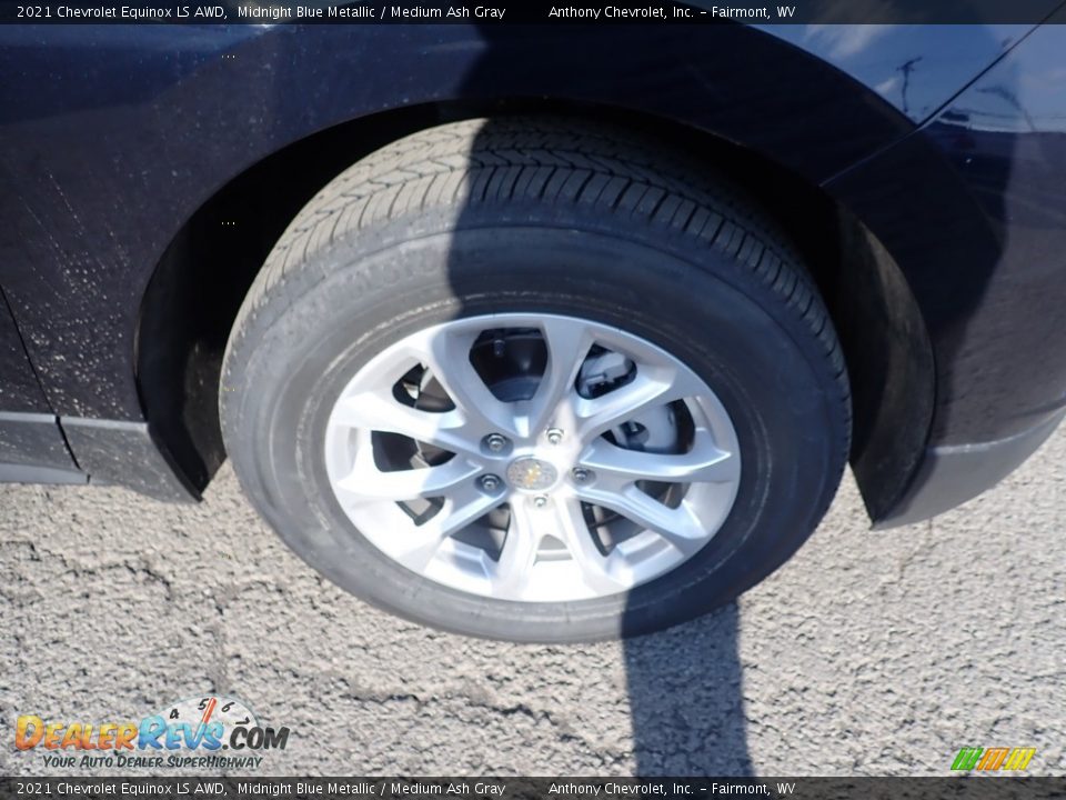 2021 Chevrolet Equinox LS AWD Midnight Blue Metallic / Medium Ash Gray Photo #2