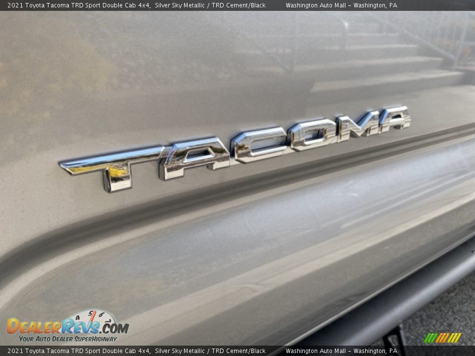 2021 Toyota Tacoma TRD Sport Double Cab 4x4 Silver Sky Metallic / TRD Cement/Black Photo #25