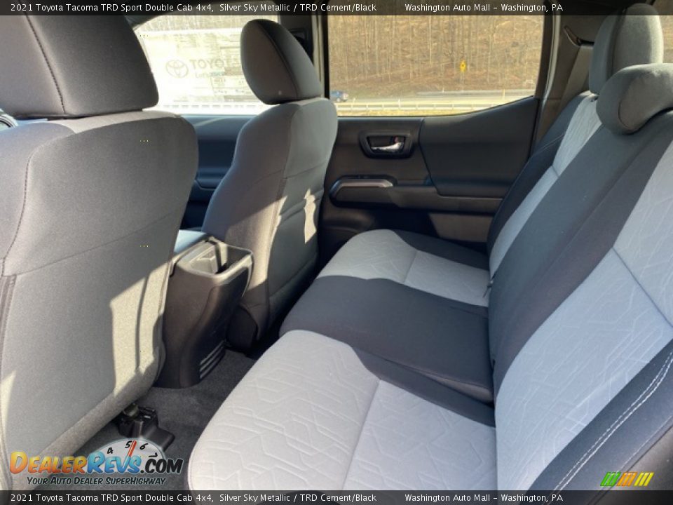 2021 Toyota Tacoma TRD Sport Double Cab 4x4 Silver Sky Metallic / TRD Cement/Black Photo #27