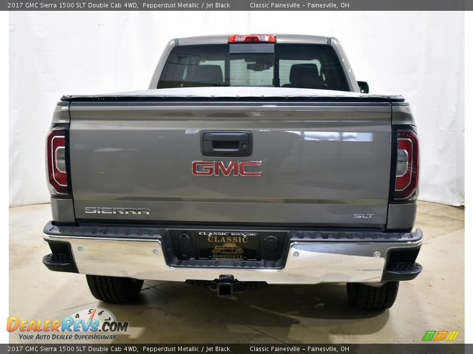 2017 GMC Sierra 1500 SLT Double Cab 4WD Pepperdust Metallic / Jet Black Photo #3