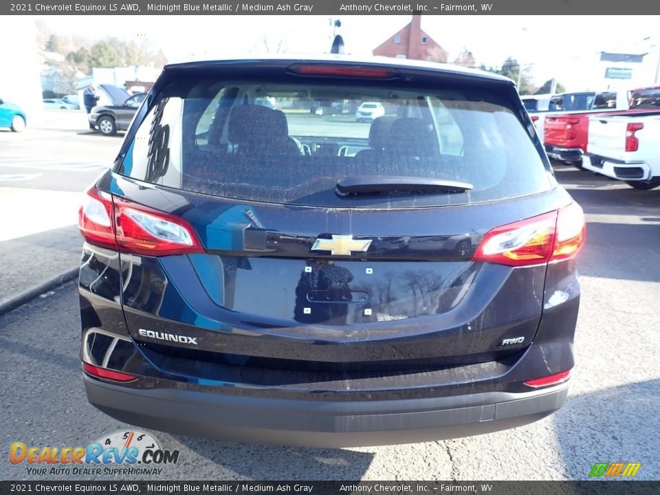 2021 Chevrolet Equinox LS AWD Midnight Blue Metallic / Medium Ash Gray Photo #5